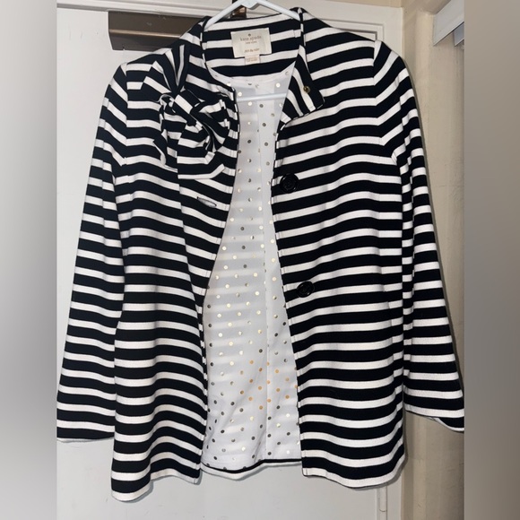 Kate Spade Girl Striped Swing Jacket/Size 12/NEW Condition - Picture 3 of 5